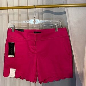 The Limited Bright Pink Scalloped Shorts